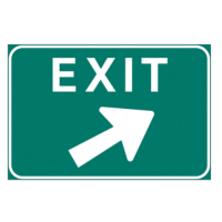Exit Sign road sign in BC