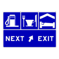 Services Sign road sign in BC