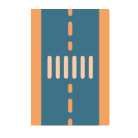 Crosswalk Lines road sign in BC