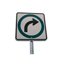 Turn Arrows road sign in BC